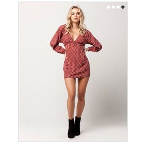 Amuse Society boho printed mini dress